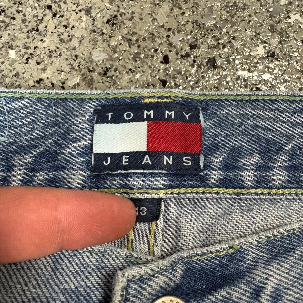 Vintage 1990s Tommy Hilfiger Button Fly High Waist Denim Jeans - Picture 6 of 11